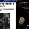 MSCI et l’exclusion de MSTR